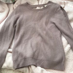 Mauve Backless Sweater